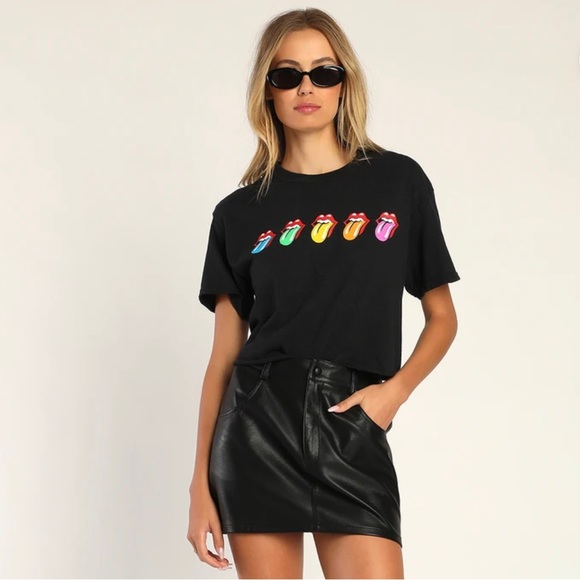 Lulus Vegan Leather Mini Skirt - Picture 2 of 4